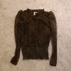 Leopard Print Women's Top